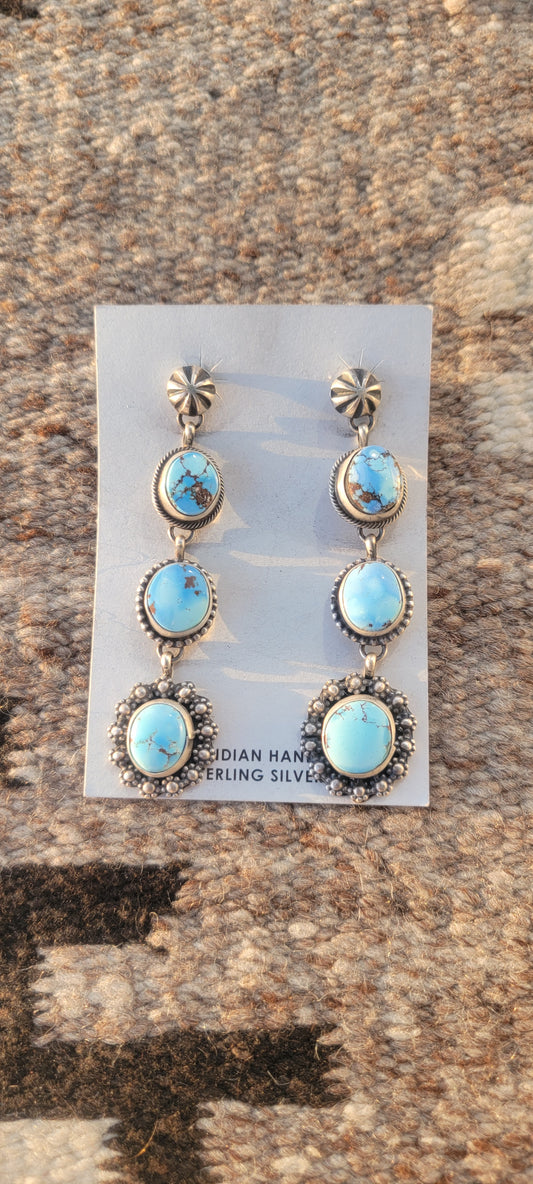 Golden Hills turquoise earrings